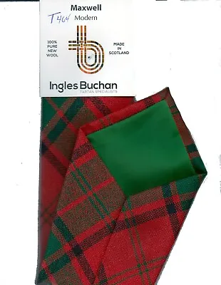 Tartan Tie Clan Maxwell Modern Scottish Wool Plaid • $32.85
