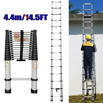 14.5ft Telescopic Ladder Multi-Purpose Extendable Laders Aluminium Folding 4.4m • $89.60