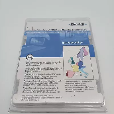 Magellan RoadMate 2200T And Magellan Crossover GPS Europe SD Card CD 601107-08 • $37.05