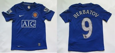 £25 • Buy BERBATOV #9 MANCHESTER UNITED Shirt Jersey NIKE 08-09 BOY M /140-152cm /10-12YRS