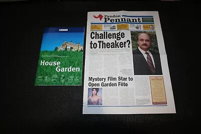 House Garden - 2000 National Theatre Programme & Pullout- Jane Asher David Haig • £2.80