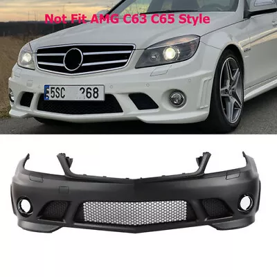 C63 AMG Style Front Bumper W/O PDC For Mercedes Benz 2008-10 C Class W204 • $455.99