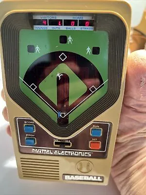 Vintage Mattel Classic Baseball Handheld Electronic Game From 1978 • $26