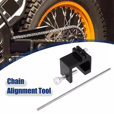 Motorcycle Chain Alignment Tool For Honda For Harley For Kawasaki Black • $13.99