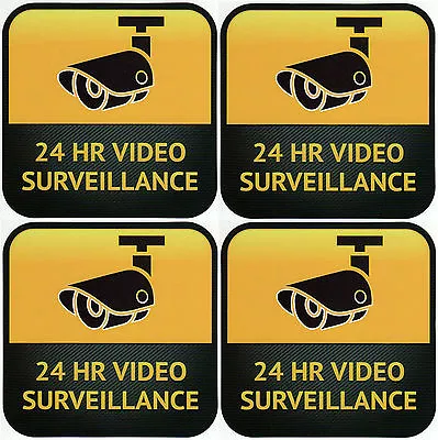 CCTV Camera Warning Stickers Surveillance Vinyl Decal Video Security Sign X • $6.99