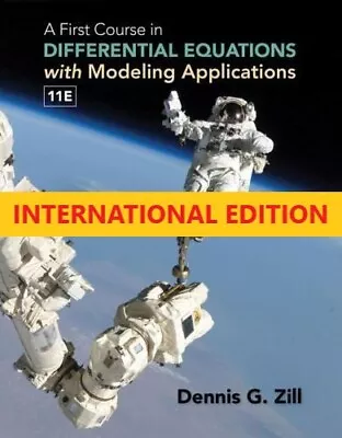 $25.99 • Buy A First Course In Differential Equations With Modeling Applications,11TH INT'L E