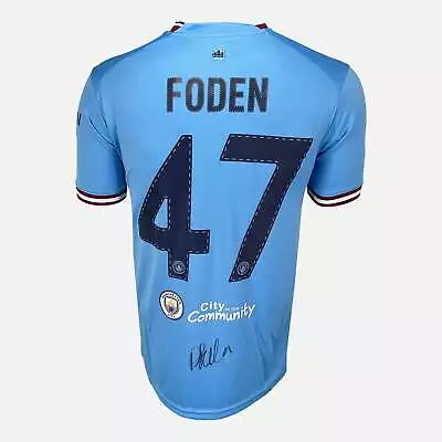 Phil Foden Signed Manchester City Shirt 2023 Treble [47] • £351.99