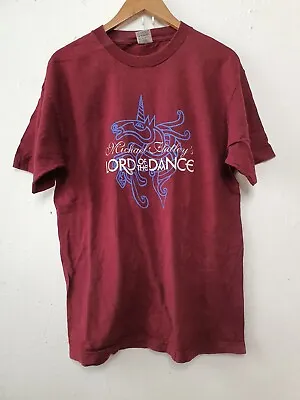 Vintage Michael Flatley Shirt Men Size L Large Red Lord Of The Dance Irish Y2K • $15.44