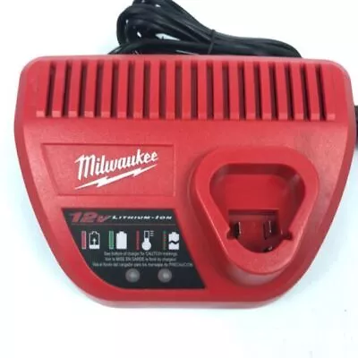 New Milwaukee M12 Battery Charger Lithium Ion 12 Volt 48-59-2401 Genuine OEM • $11.97