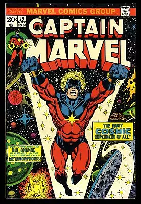 Captain Marvel #29 NM- 9.2 Thanos Drax Cameos! Marvel 1973 • $55