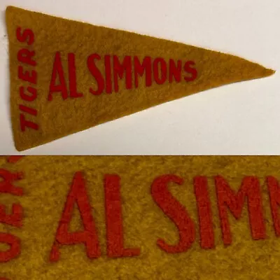 1930’s Vintage Detroit Tigers Michigan Al Simmons 2.25x4 Inch Mini Pennant • $24.95