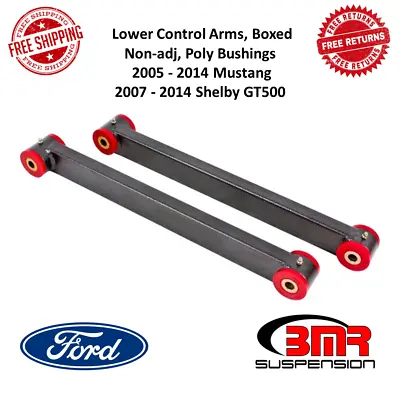 BMR Suspension Black Lower Control Arms Non-Adj Boxed Bushings For 05-14 Mustang • $137.34