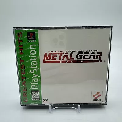 Metal Gear Solid Greatest Hits PS1 CIB (Sony PlayStation 1 1999) Complete • $32.99