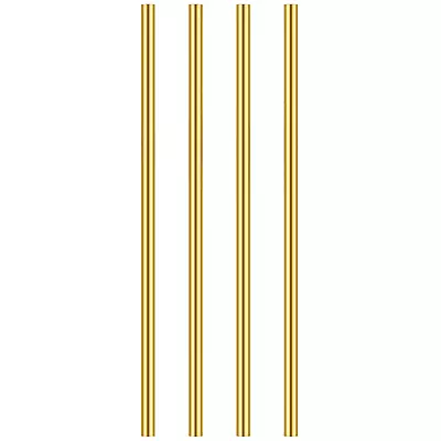 4 Pieces 12 Inches 1/4 Inch Brass Round Rods  Brass Rods Lathe Bar Stock 1/4 I • $16.99