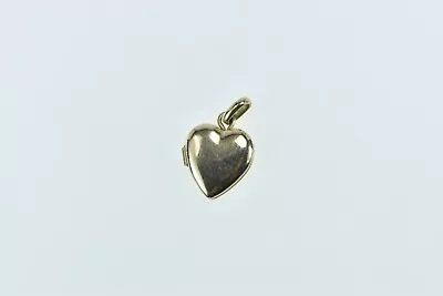 14K Heart Photo Picture Locket Vintage Charm/Pendant Yellow Gold *22 • $99.95