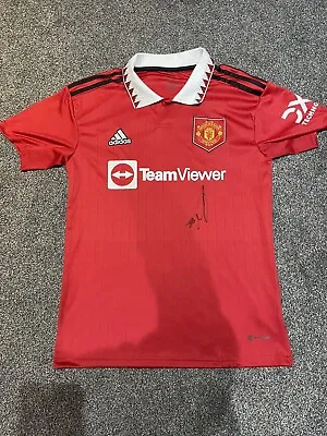 Bruno Fernandes SIGNED Manchester United Home Shirt • £80