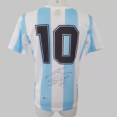 Maradona Jersey Signed D10S Autografata Con Certificato • $1000