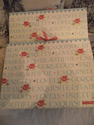 £12.99 • Buy Pair Of Emma Bridgewater Rose & Bee Cardboard Expanding Files/Folders