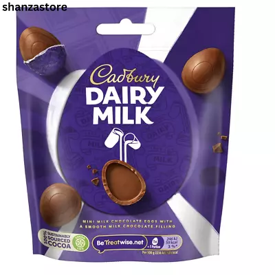 Cadbury Dairy Milk Miniature Chocolate Egg Bag 77g | UK Free And Fast Dispatch • £3.99