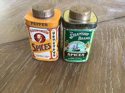 The Steamship Brand Set Of Two Vintage Spice Tins • $15.94