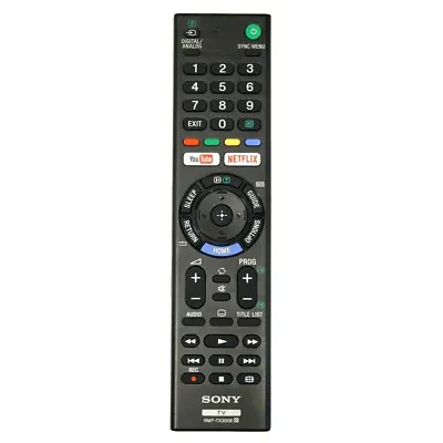 $16.19 • Buy New Genuine RMT-TX300E For Sony Netflix TV Remote Control KD65X7000E KDL32W660E