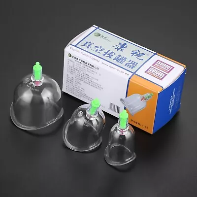 Curved Vacuum Cups Cupping Physical Therapy For Joints Arthritis Massage Set 关节罐 • $8.69