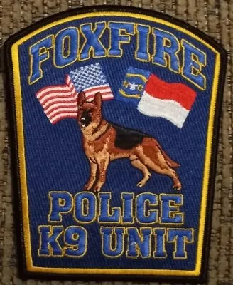 K9 Unit - Foxfire Village Police - Iron On Patch • $38.25