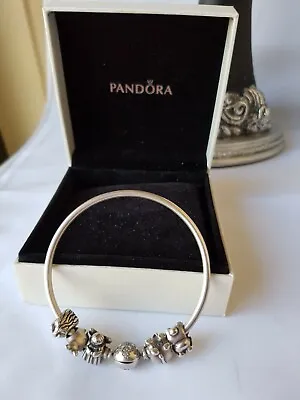 $175 • Buy PANDORA 925 ALE Charm Bracelet With 5 X Pandora 925 ALE Charms Retired - In Box