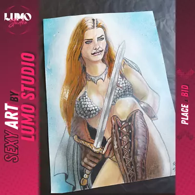 Red Sonja (11 X17 ) By Strobel - Lumo Studio Original Comic Art • $11.99