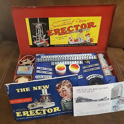 Vintage Gilbert Erector Set 7 1/2 Engineer's Set  • $79