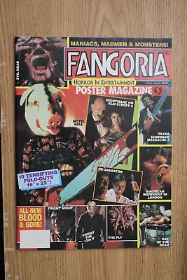 Fangoria Poster Magazine #1 (1987) Motel Hell Nightmare On Elm Street 3 • $74.99