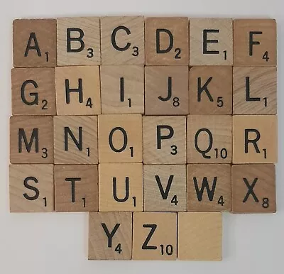 Genuine Replacement Scrabble Letter Tiles -Your Choice! Pick Letters YOU Need! • $0.99