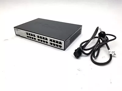 D-Link Gigabit Switch DGS-1024D 24-Port Black Unmanaged Ethernet Network Fanless • $23.99