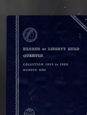 Official Whitman Folder Barber Quarter1892-1905 NEW • $10.99