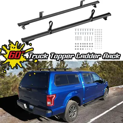 60  Adjustable Pickup Truck Topper Ladder Roof Rack Camper Shell For Van Trailer • $119.99