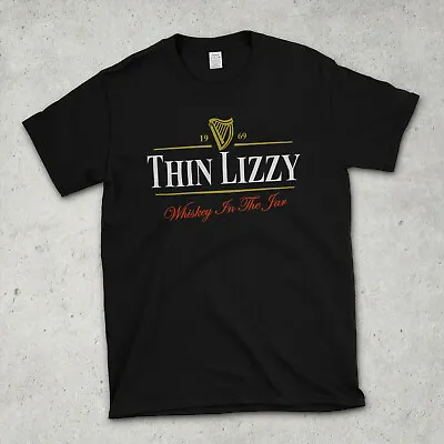 £12.99 • Buy THIN LIZZY Whiskey In The Jar GUINNESS Parody T Shirt - Retro Punk Irish Music