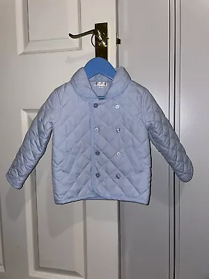 Mintini Baby Boys Quilted Jacket Pale Blue Age 18 Months • £15