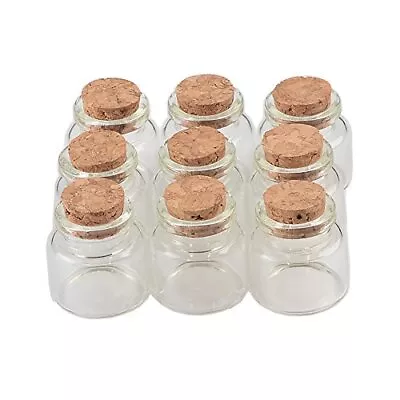 30x30x17mm 10ml Mini Glass Bottles With Cork Small Transparent Clear Tiny Empty  • $16.20