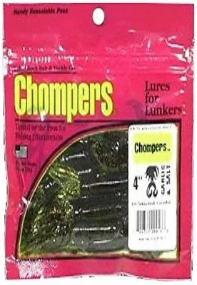 Table Rock Bait HG5D1O-10 Chompers Twin Tail Skirted Grubs Green • $15.80