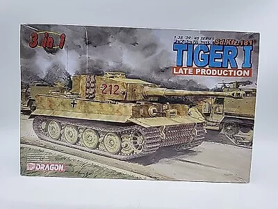 Sd.Kfz 181 Tiger 1 Late Production 3 In 1 Dragon 1/35 Factory Sealed. '39-'45 • $54.99