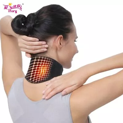 Cinturón De Cuello Turmalina Auto-calentamiento Terapia Magnética Alivio Dolor • $16.99