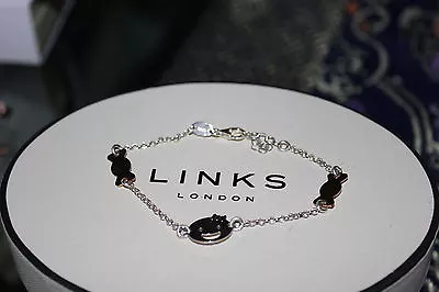 Genuine Links Of London Sterling Silver Child's Face And Sweets  Bracelet – Bnib • £65