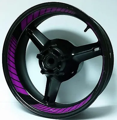 Purple Violet Custom Inner Rim Decals Wheel Stickers Stripes Tape Graphics Kit • $24.99