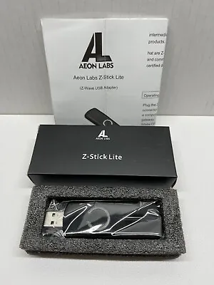 Aeon Labs Z-Stick Lite DSA07203 USB Z-Wave Controller Home Automation Black • $29.99