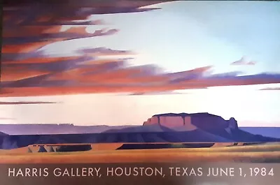  Rare Vintage Ed Mell  Three Mesas : Harris Gallery Houston TX Show June 1 1984 • $59.99