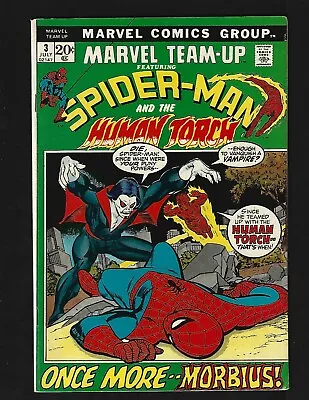 Marvel Team-Up #3 VF- Kane 3rd Morbius The Living Vampire Spider-Man Fantastic 4 • $44.95