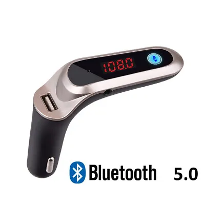 Universal Bluetooth Car Charger MP3 Player FM Transmitter For Phone Android IOS • $12.88