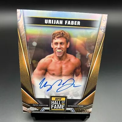 2024 Topps Chrome UFC #HFA-UFA Urijah Faber Chrome Refractor Auto • $24.99