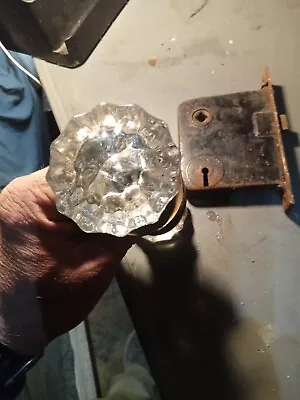 Victorian Or Edwardian Antique Glass Crystal Door Knobs • $45