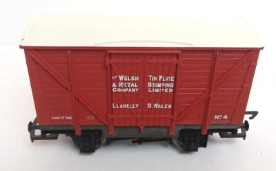 £12.95 • Buy Hornby Welsh Tin Plate 10T Vent Van No.4 Box Wagon 00 Gauge Rolling Stock 